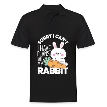 Lapin Lapin Animal de compagnie Lapin Maman Cadeau - Polo Homme - noir - Devant - Kai (181cm)