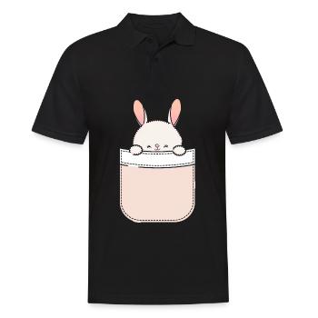 Rabbit Rabbit Pet Rabbit Mama Gift - Men's Polo Shirt - black - Front - Kai (181cm)