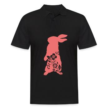 Lapin Lapin Animal de compagnie Lapin Maman Cadeau - Polo Homme - noir - Devant - Kai (181cm)