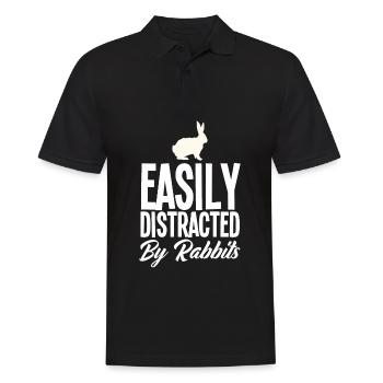 Rabbit Rabbit Pet Rabbit Mama Gift - Men's Polo Shirt - black - Front - Kai (181cm)