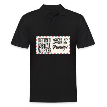 Lustige Briefzusteller Briefträger Post Geschenke - Männer Poloshirt - Schwarz - Vorne - Kai (181cm)