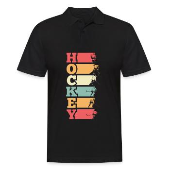 Lustiges Eishockey Hockey Geschenk Geschenkidee - Männer Poloshirt - Schwarz - Vorne - Kai (181cm)