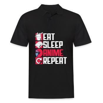 Funny Anime Gift - Men's Polo Shirt - black - Front - Kai (181cm)