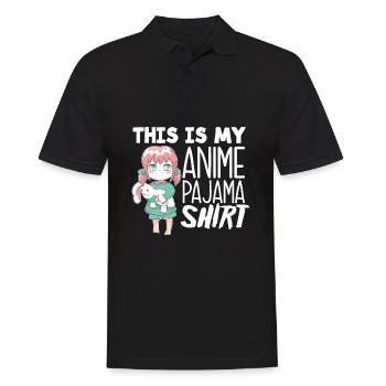 Lustiges Anime Geschenk - Männer Poloshirt - Schwarz - Vorne - Kai (181cm)