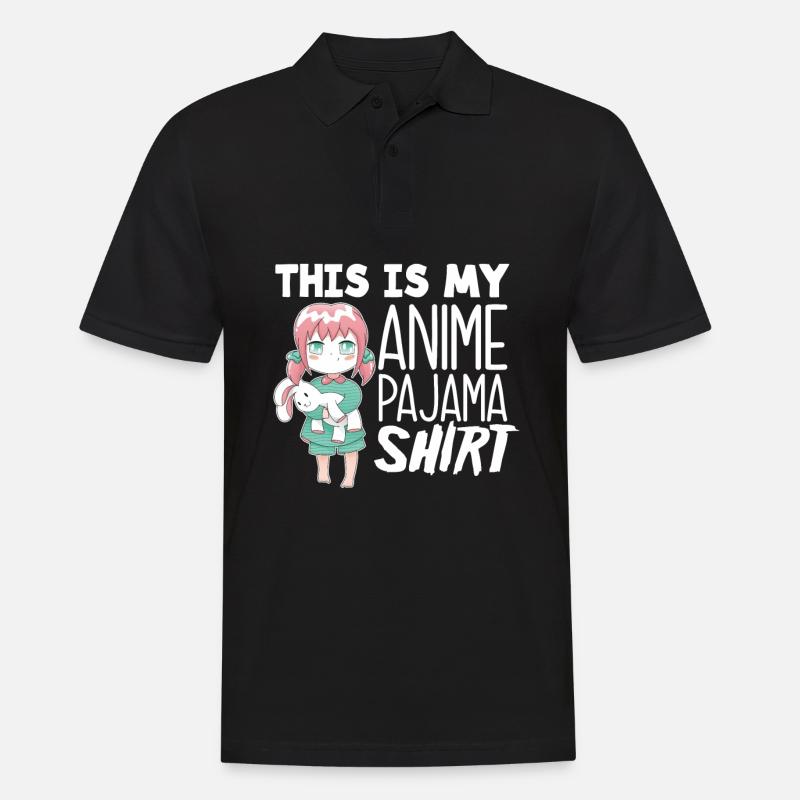 Lustiges Anime Geschenk - Männer Poloshirt - Schwarz