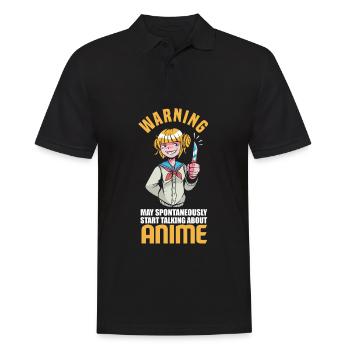 Lustiges Anime Geschenk - Männer Poloshirt - Schwarz - Vorne - Kai (181cm)