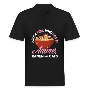 Lustiges Anime Geschenk - Männer Poloshirt - Schwarz - Vorne - Kai (181cm)