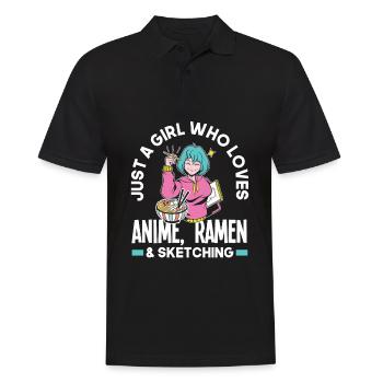Lustiges Anime Geschenk - Männer Poloshirt - Schwarz - Vorne - Kai (181cm)