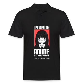 Lustiges Anime Geschenk - Männer Poloshirt - Schwarz - Vorne - Kai (181cm)