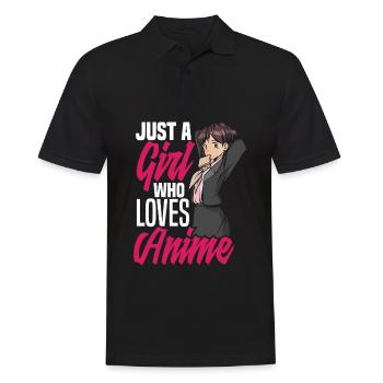 Funny Anime Gift - Men's Polo Shirt - black - Front - Kai (181cm)