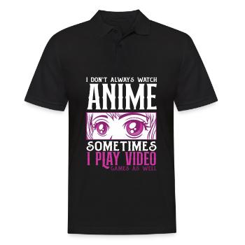 Lustiges Anime Geschenk - Männer Poloshirt - Schwarz - Vorne - Kai (181cm)