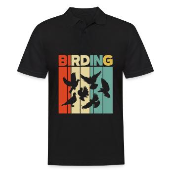Amateurs d’oiseaux Oiseaux Birdwatcher Cadeau - Polo Homme - noir - Devant - Kai (181cm)