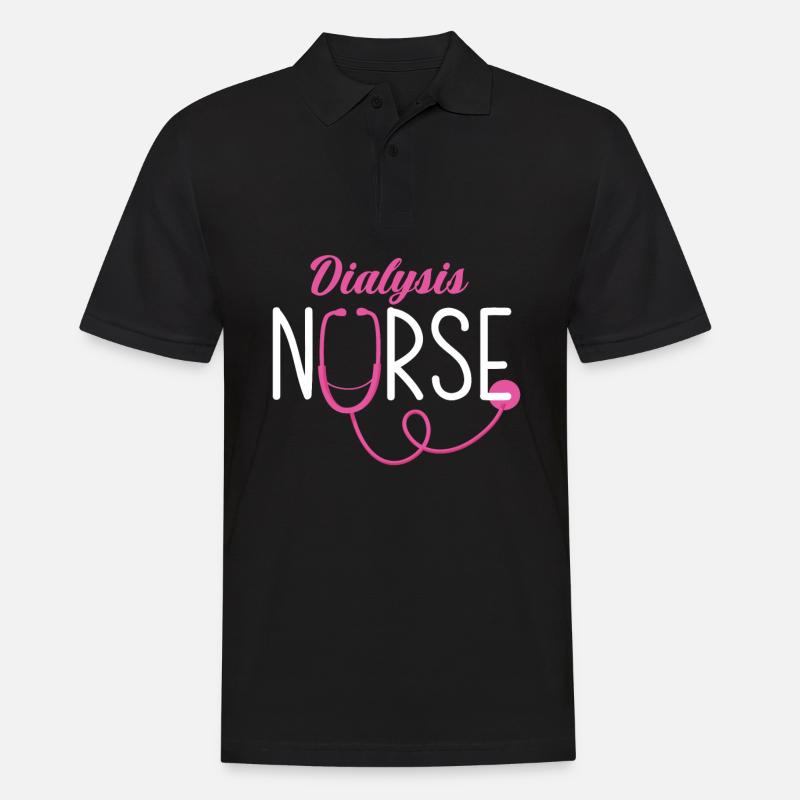 Krankenschwester Pfleger Krankenpfleger - Männer Poloshirt - Schwarz