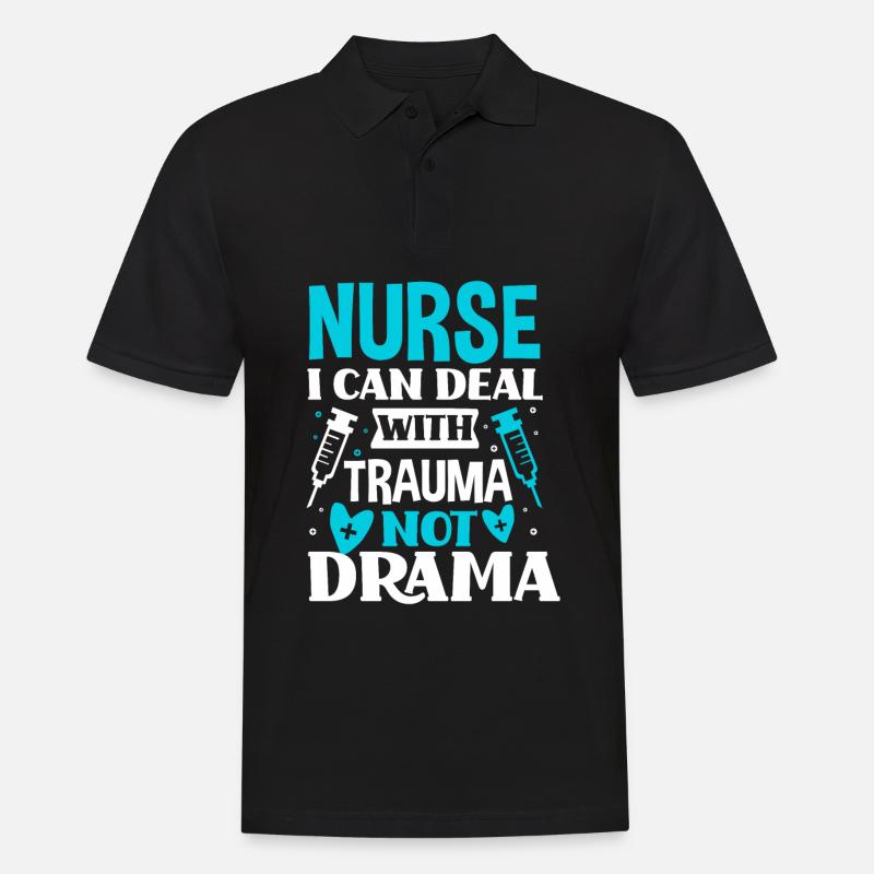 Krankenschwester Pfleger Krankenpfleger - Männer Poloshirt - Schwarz