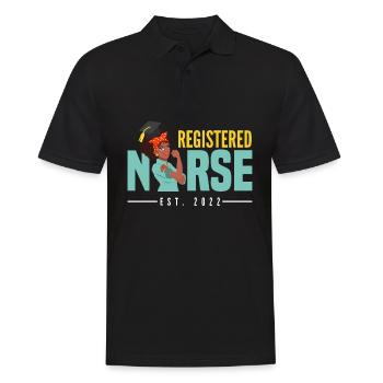 Krankenschwester Pfleger Krankenpfleger - Männer Poloshirt - Schwarz - Vorne - Kai (181cm)
