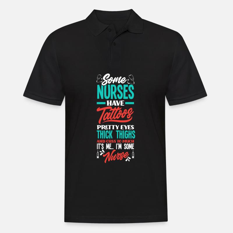 Krankenschwester Pfleger Krankenpfleger - Männer Poloshirt - Schwarz