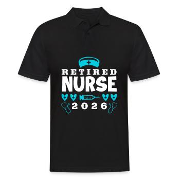 Infirmière Infirmière Pension d’infirmière - Polo Homme - noir - Devant - Kai (181cm)