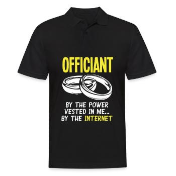 Standesbeamter Standesbeamtin Hochzeit - Männer Poloshirt - Schwarz - Vorne - Kai (181cm)