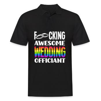 Standesbeamter Standesbeamtin Hochzeit - Männer Poloshirt - Schwarz - Vorne - Kai (181cm)