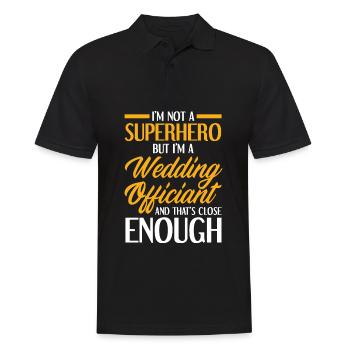 Standesbeamter Standesbeamtin Hochzeit - Männer Poloshirt - Schwarz - Vorne - Kai (181cm)