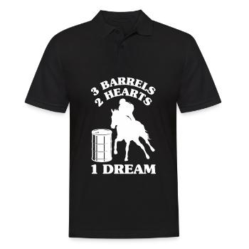 Lustige Pferderennen Pferderennen Geschenkidee - Männer Poloshirt - Schwarz - Vorne - Kai (181cm)