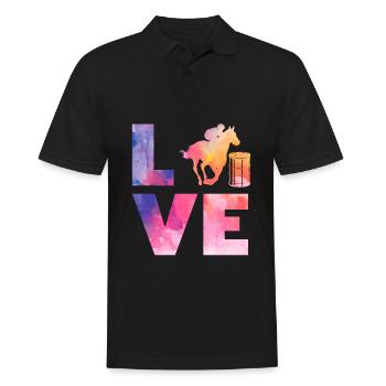 Lustige Pferderennen Pferderennen Geschenkidee - Männer Poloshirt - Schwarz - Vorne - Kai (181cm)