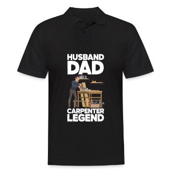 Funny Woodworker Carpenter Carpenter Carpenter - Men's Polo Shirt - black - Front - Kai (181cm)