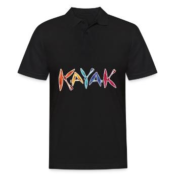 Kayaks et pagaies Kayaking Kayaker Gift - Polo Homme - noir - Devant - Kai (181cm)