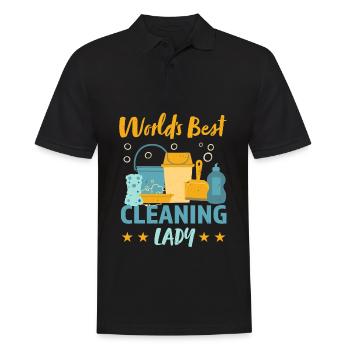 Beste Reinigung Lady Housekeeping Geschenk - Männer Poloshirt - Schwarz - Vorne - Kai (181cm)