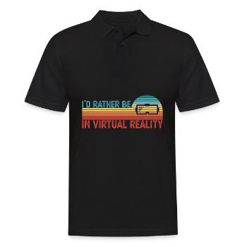 Je préfère être en VR Virtual Reality Gift pour les enfants - Polo Homme - noir - Devant - Kai (181cm)