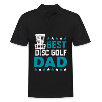 Meilleur Disc Golf Papa Fête des Pères - Polo Homme - noir - Devant - Kai (181cm)