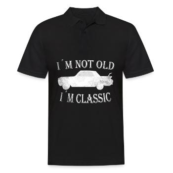 cadeau d'anniversaire drôle disant plus - Polo Homme - noir - Devant - Kai (181cm)