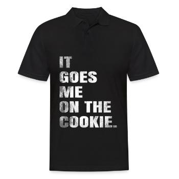 Denglisch lustiger Spruch Geschenk - Männer Poloshirt - Schwarz - Vorne - Kai (181cm)