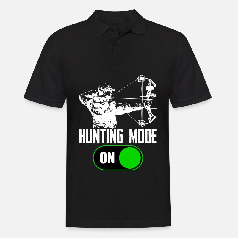 Bogenschießen Jagd Bogen pfeil Bogenschützen - Männer Poloshirt - Schwarz