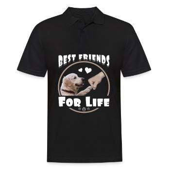 Golden Retriever Best Friends Cadeaux drôles - Polo Homme - noir - Devant - Kai (181cm)