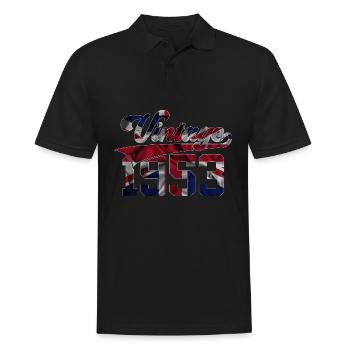 VINTAGE 1953 UK 73RD BIRTHDAY - Men's Polo Shirt - black - Front - Kai (181cm)