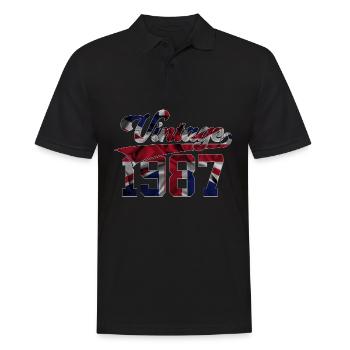 39E ANNIVERSAIRE VINTAGE 1987 - Polo Homme - noir - Devant - Kai (181cm)