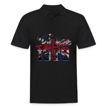 27E ANNIVERSAIRE VINTAGE AU ROYAUME-UNI 1999 - Polo Homme - noir - Devant - Kai (181cm)