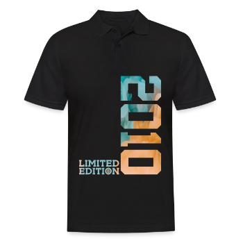 16. GEBURTSTAG LIMITED EDITION 2010 - Männer Poloshirt - Schwarz - Vorne - Kai (181cm)