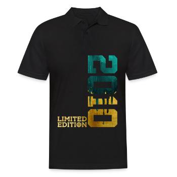 16. GEBURTSTAG LIMITED EDITION 2010 - Männer Poloshirt - Schwarz - Vorne - Kai (181cm)