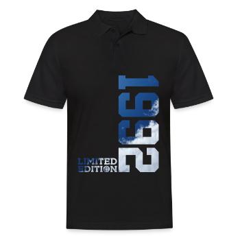 LIMITED EDITION 1992 34TH BIRTHDAY - Men's Polo Shirt - black - Front - Kai (181cm)