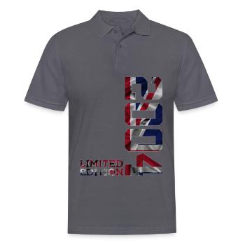 ÉDITION LIMITÉE ANGLETERRE 2004 22E ANNIVERSAIRE AU ROYAUME-UNI - Polo Homme - charbon - Devant - Nico (186cm)