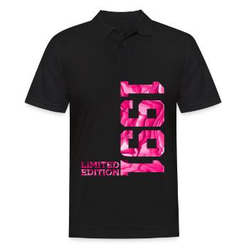35E ANNIVERSAIRE ÉDITION LIMITÉE ROSE 1991 - Polo Homme - noir - Devant - Kai (181cm)