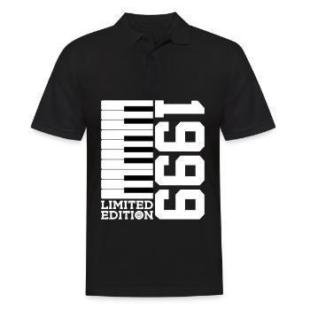 KLAVIER 27. GEBURTSTAG PIANO LIMITED EDITION 1999 - Männer Poloshirt - Schwarz - Vorne - Kai (181cm)