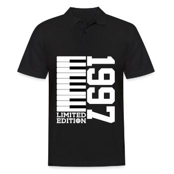 KLAVIER 29. GEBURTSTAG PIANO LIMITED EDITION 1997 - Männer Poloshirt - Schwarz - Vorne - Kai (181cm)
