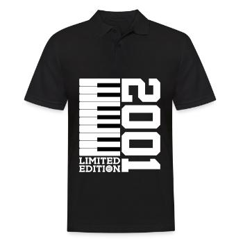 KLAVIER 25. GEBURTSTAG PIANO LIMITED EDITION 2001 - Männer Poloshirt - Schwarz - Vorne - Kai (181cm)