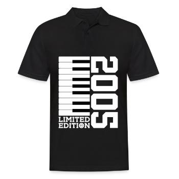 KLAVIER 21. GEBURTSTAG PIANO LIMITED EDITION 2005 - Männer Poloshirt - Schwarz - Vorne - Kai (181cm)