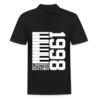 KLAVIER 28. GEBURTSTAG PIANO LIMITED EDITION 1998 - Männer Poloshirt - Schwarz - Vorne - Kai (181cm)