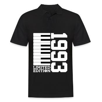 KLAVIER 33. GEBURTSTAG PIANO LIMITED EDITION 1993 - Männer Poloshirt - Schwarz - Vorne - Kai (181cm)