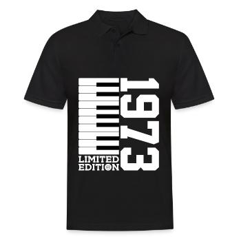 KLAVIER 53. GEBURTSTAG PIANO LIMITED EDITION 1973 - Männer Poloshirt - Schwarz - Vorne - Kai (181cm)